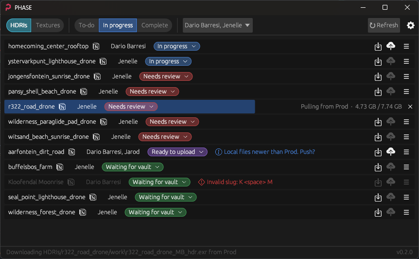PHASE screenshot